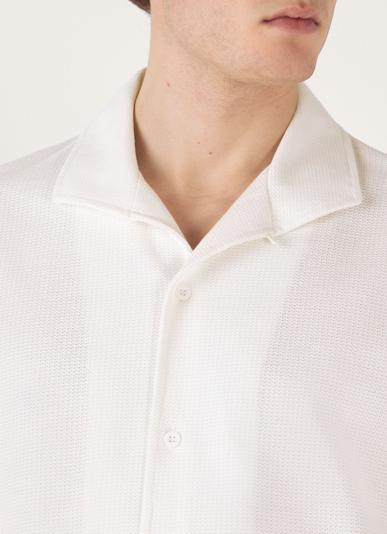 Short Sleeve Textured Jersey Shirt - 6