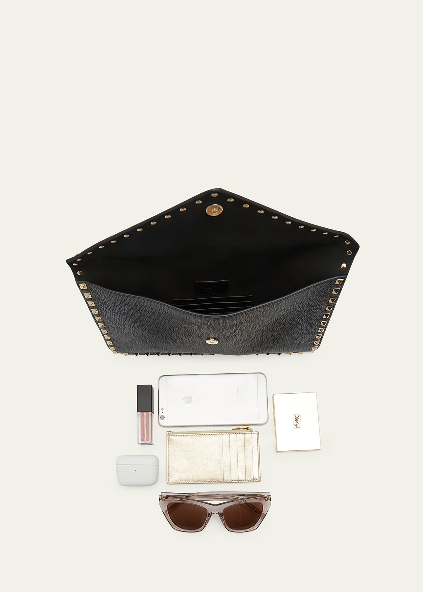 Rockstud Large Envelope Clutch Bag - 7
