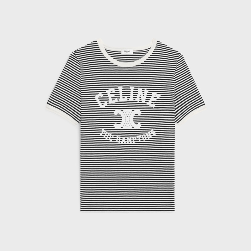celine hamptons 70's t-shirt in striped jersey 1