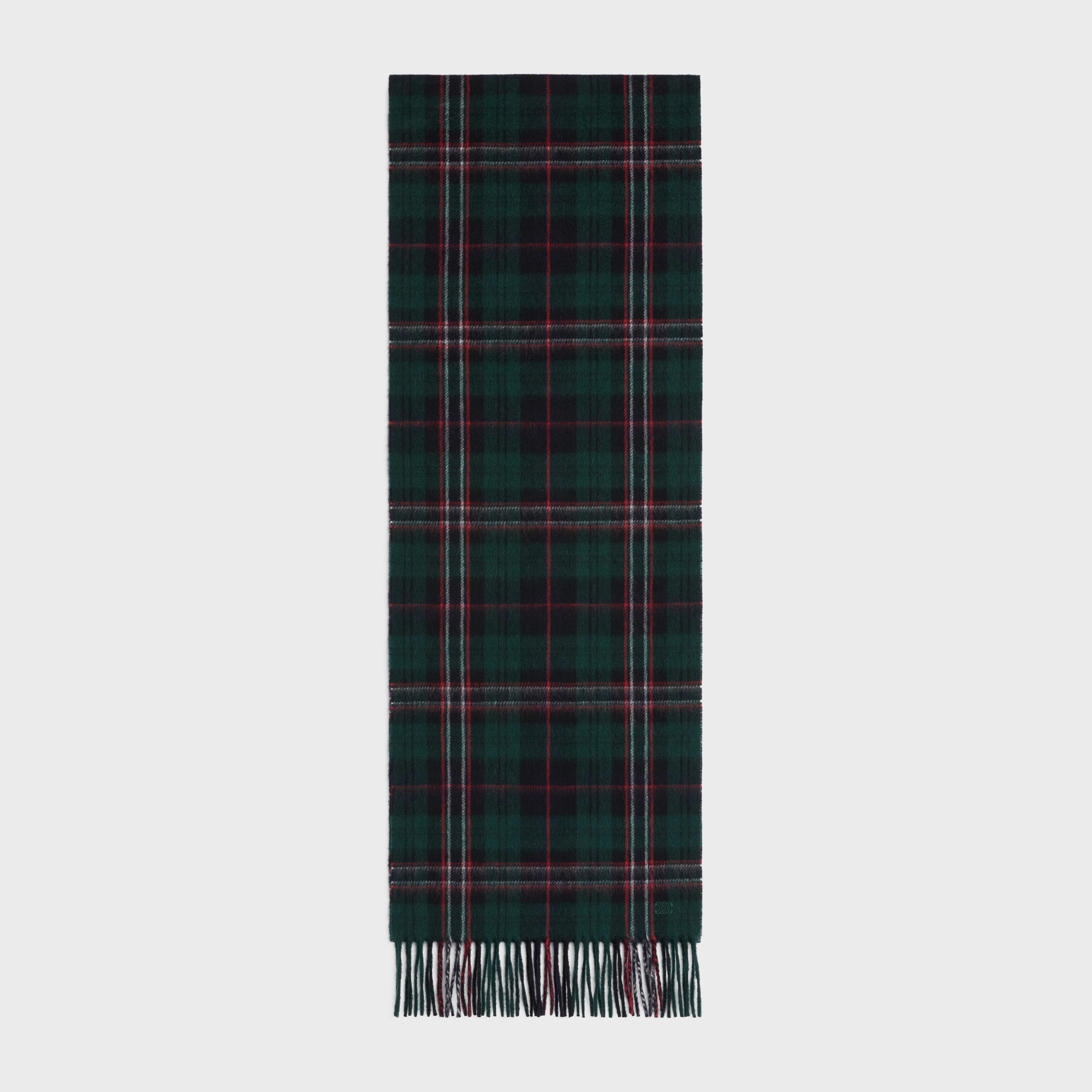 triomphe scarf in check cashmere - 1