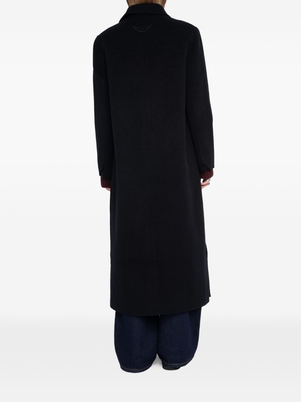 patch-pocket single-breasted coat - 4