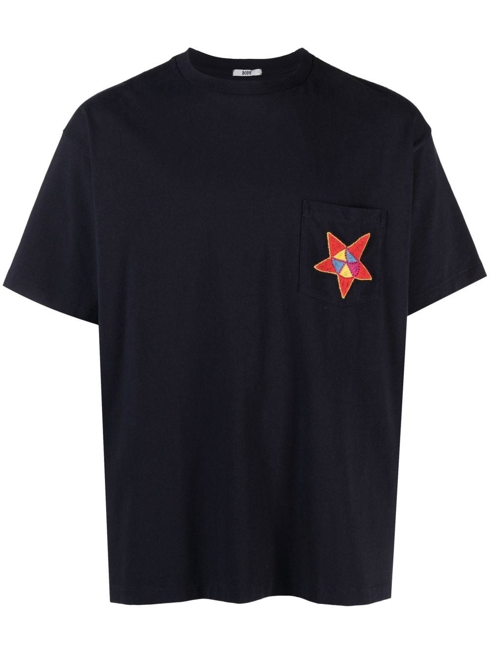 star-patch short-sleeve T-shirt - 1