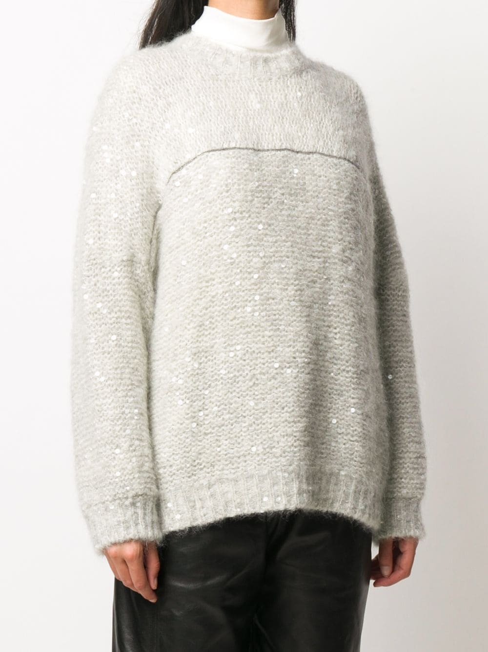 sequin-embellished jumper - 3