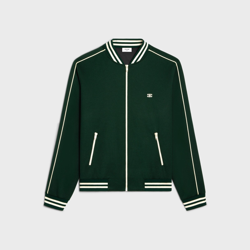 triomphe teddy jacket in double face jersey 1