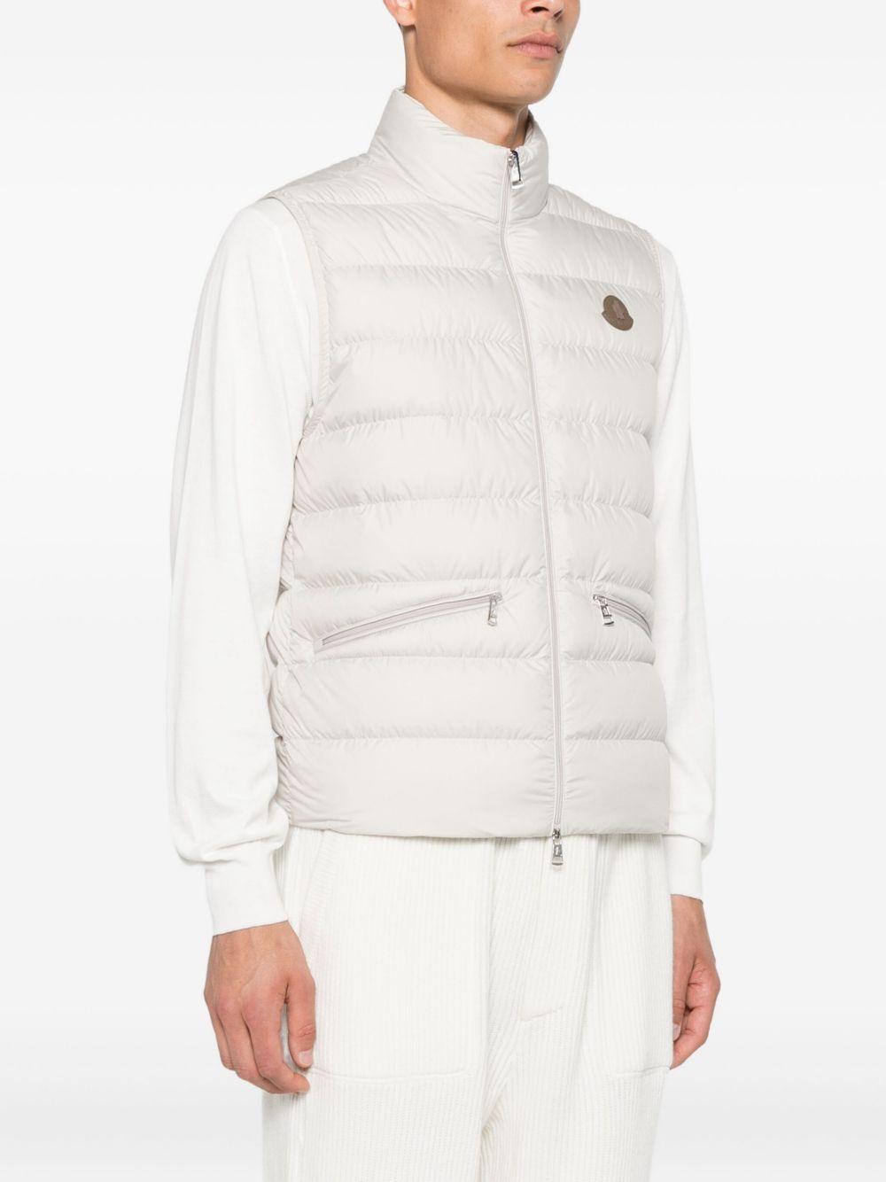 Treompan quilted zip-front gilet - 3