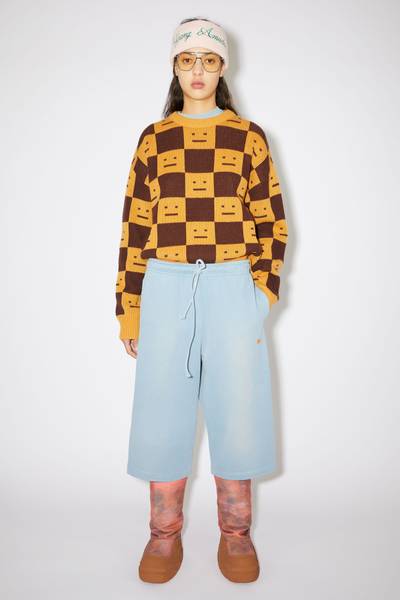 Acne Studios Fleece sweat shorts - Dusty blue outlook