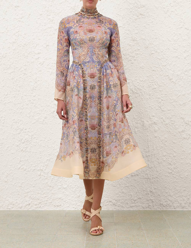 Zimmermann REBELLION BEADED MIDI DRESS outlook