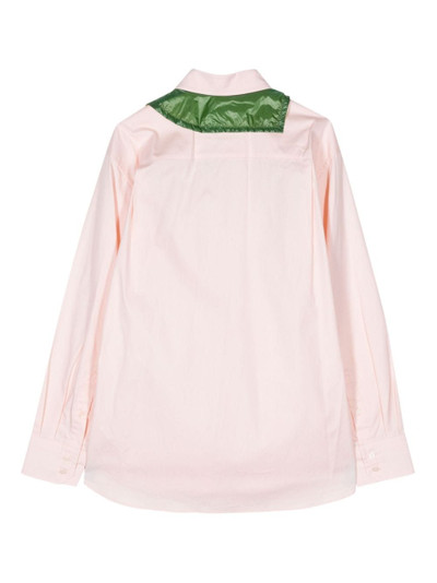 Kolor layered-design cotton shirt outlook