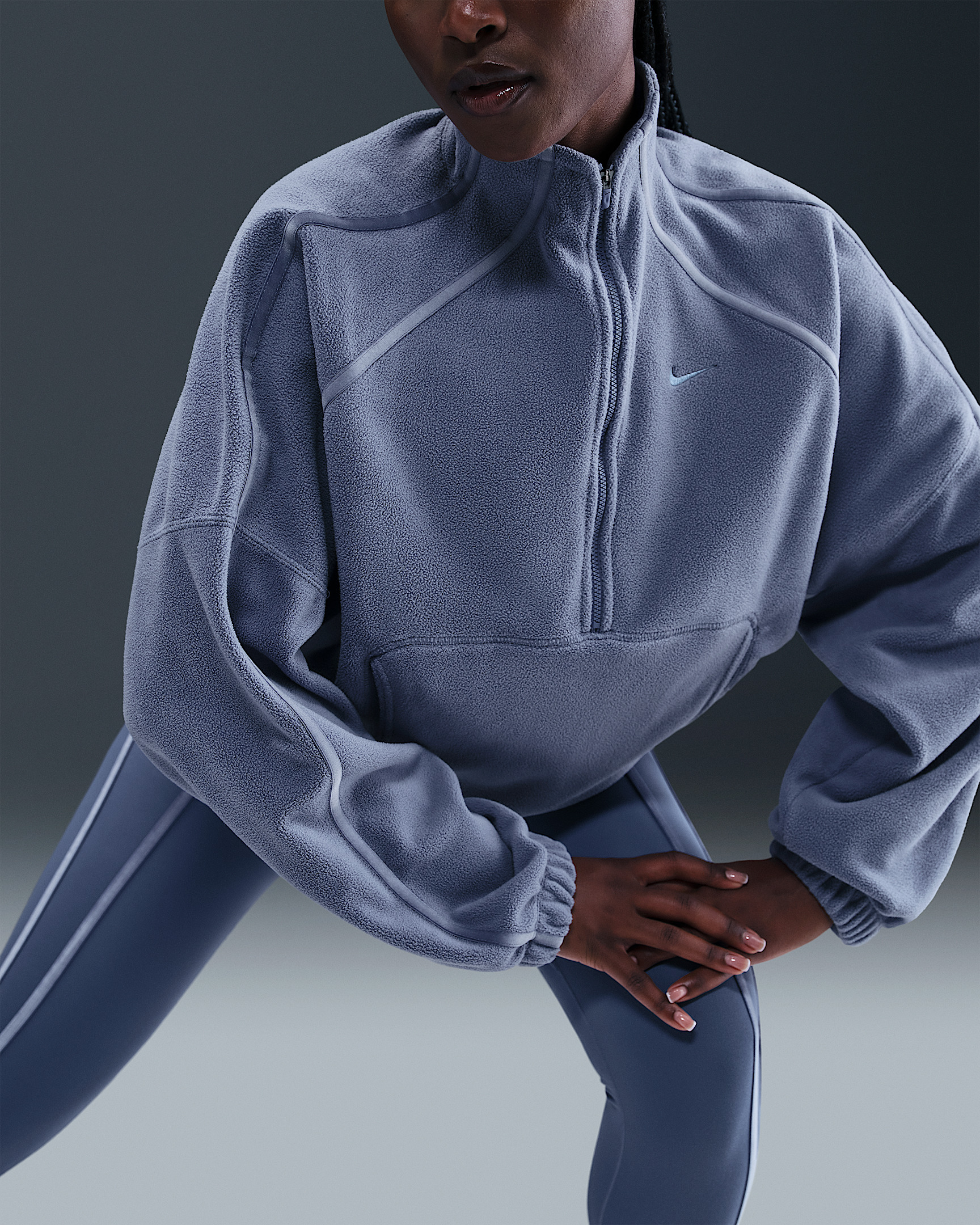 Nike One Women's Therma-FIT 1/2-Zip Top - 3