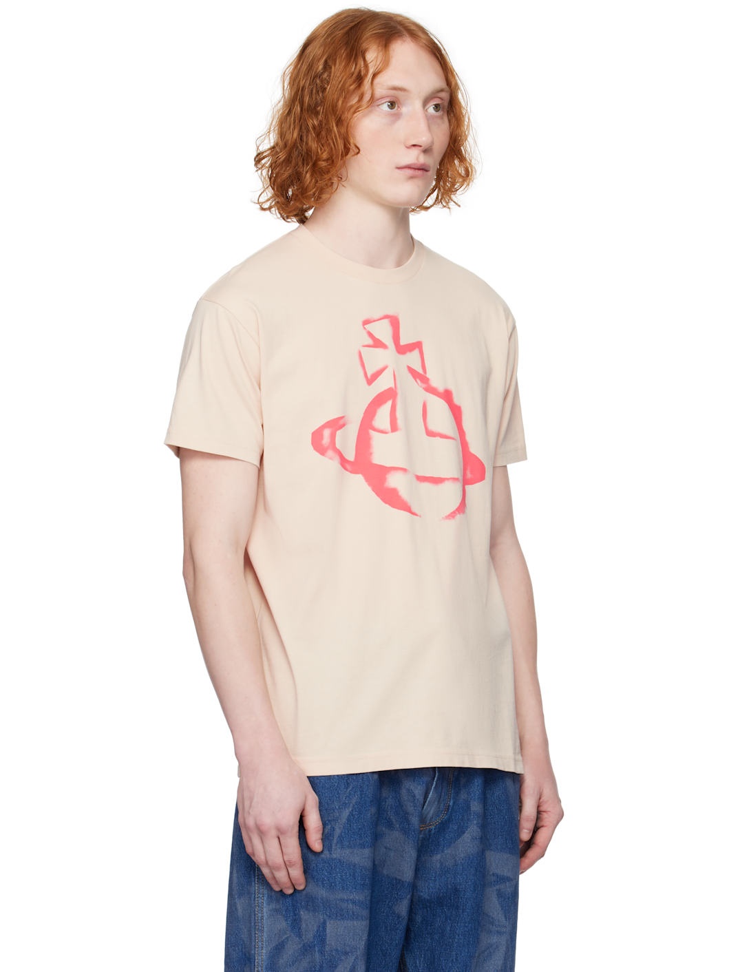 Beige Stencil Orb Classic T-shirt - 2