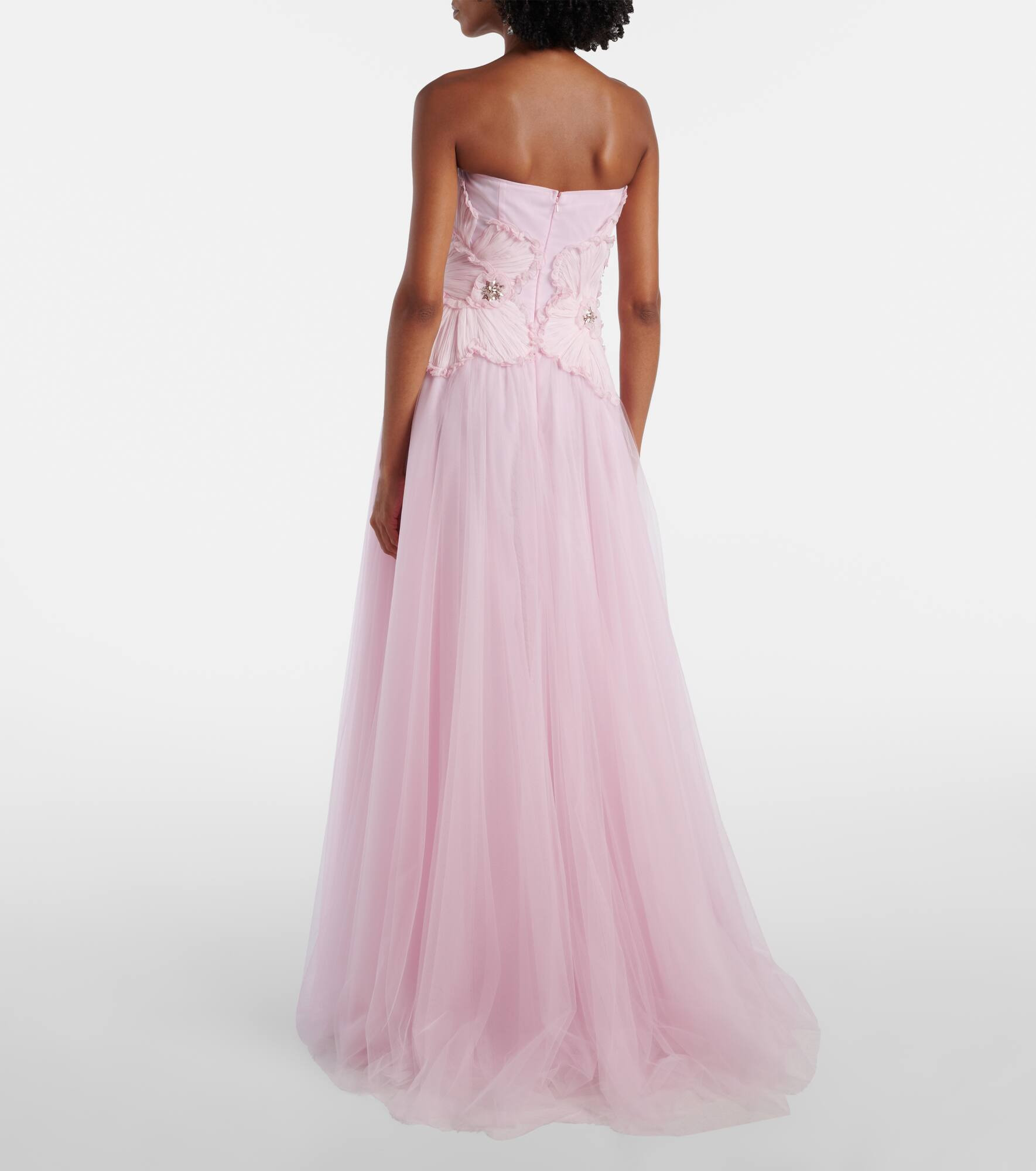 Edra embellished tulle bustier gown - 3