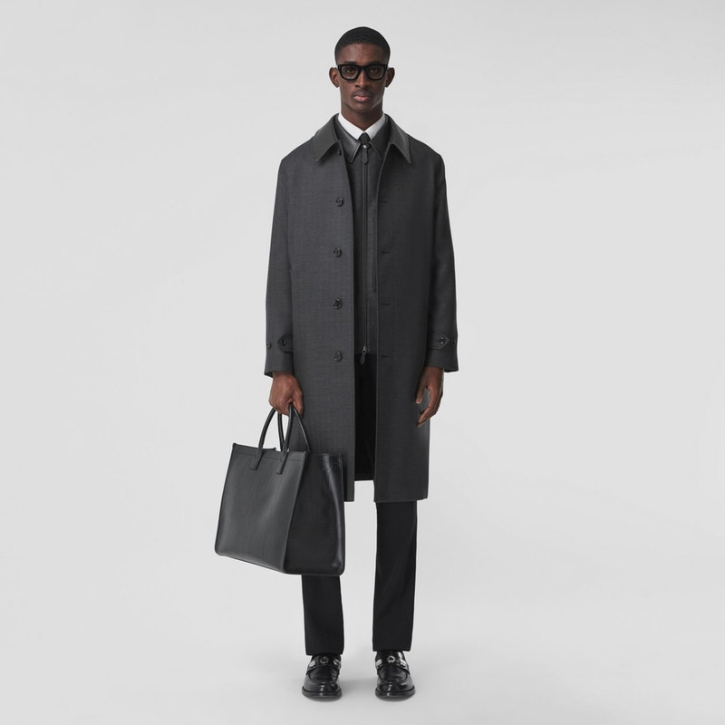 Burberry Lambskin Collar Wool Car Coat outlook