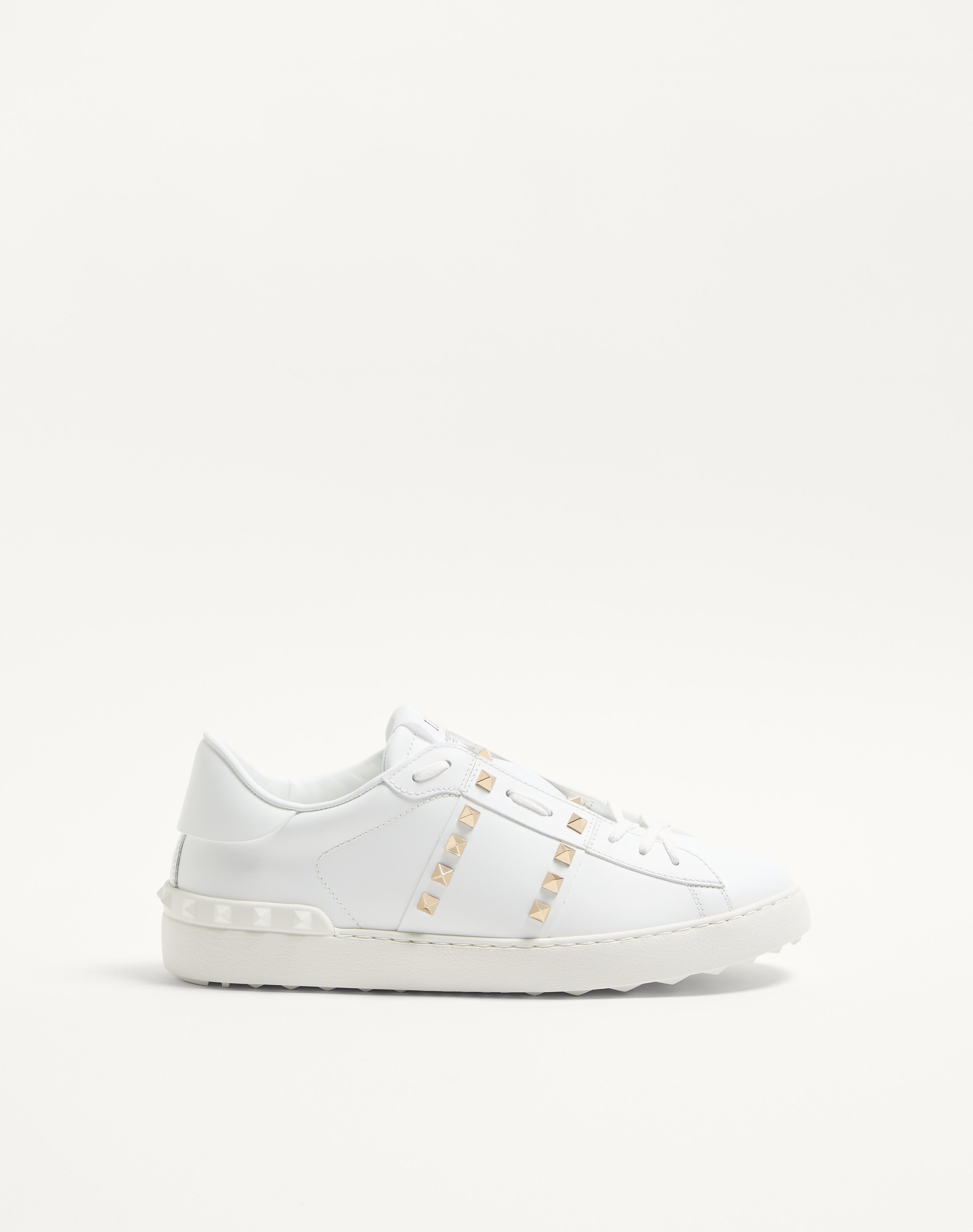 CALFSKIN ROCKSTUD UNTITLED SNEAKER - 1