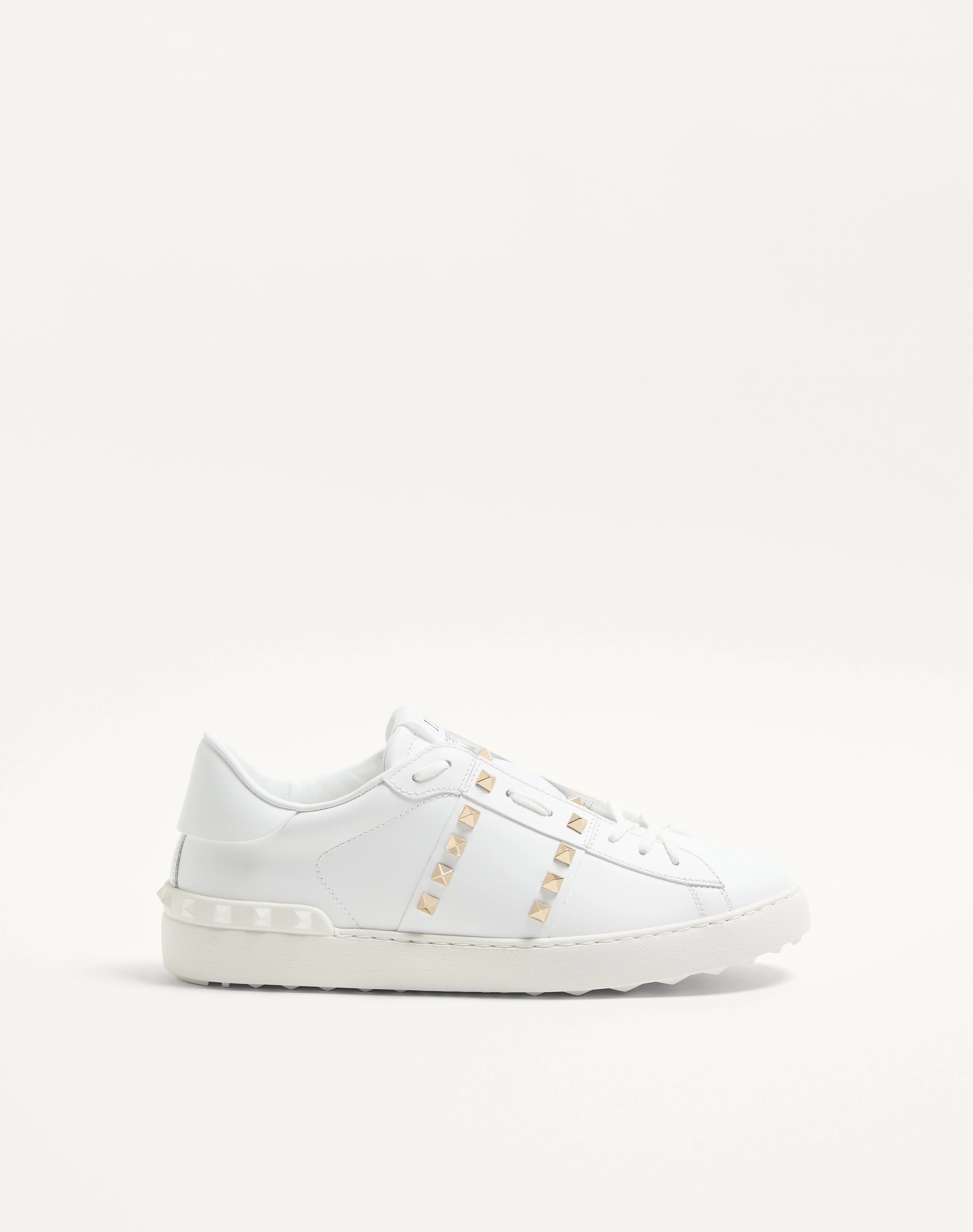 CALFSKIN ROCKSTUD UNTITLED SNEAKER - 1