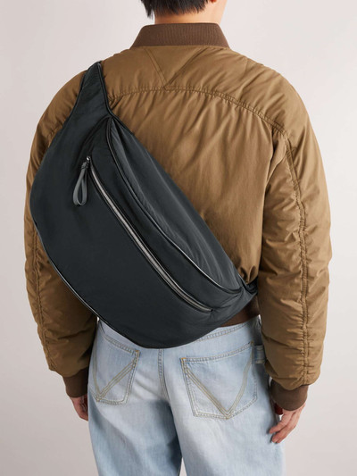 Bottega Veneta Leather-Trimmed Paper Nylon Belt Bag outlook