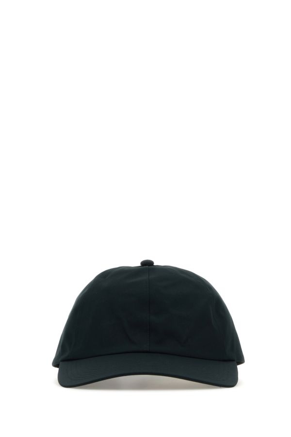 Black polyester baseball cap - 1