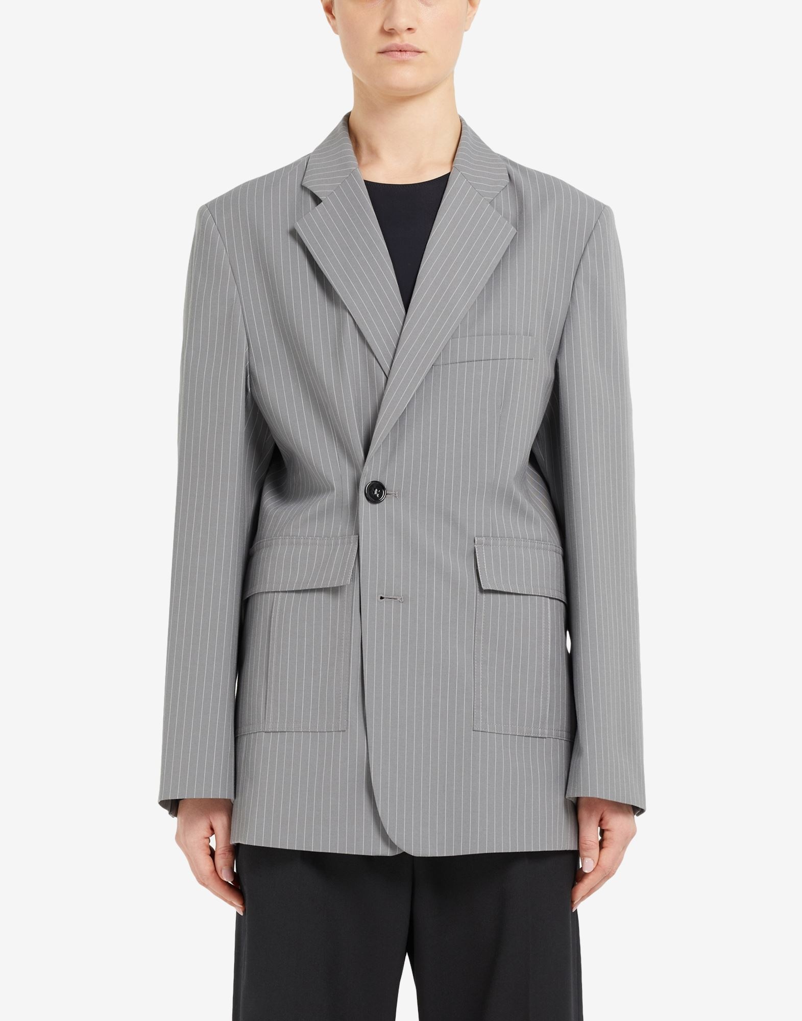 Pinstriped blazer - 5