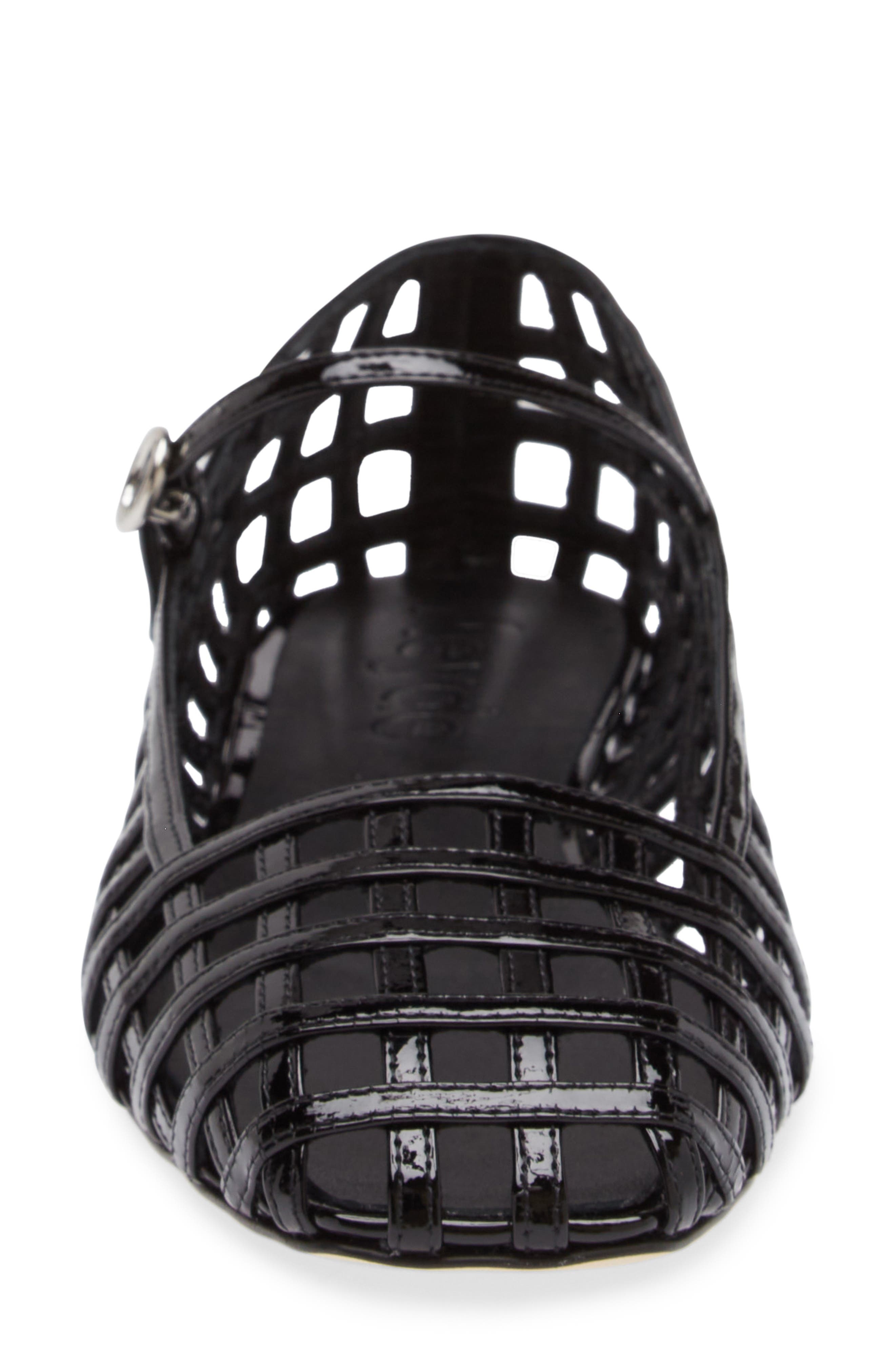 aeyde Uma Caged Mary Jane Ballet Flat in Black at Nordstrom - 4