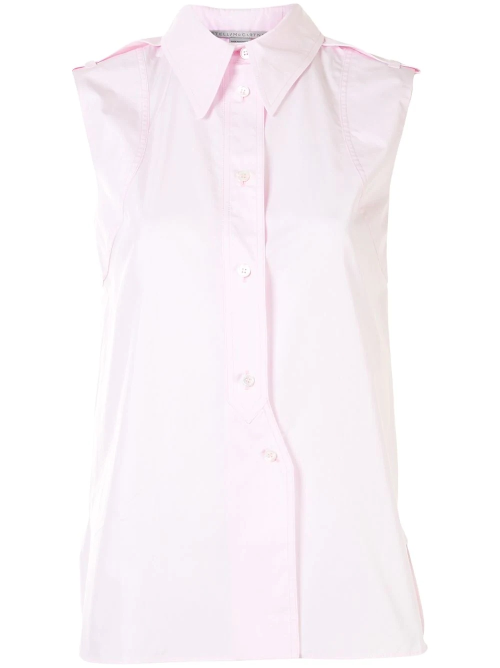 sleeveless classic shirt - 1