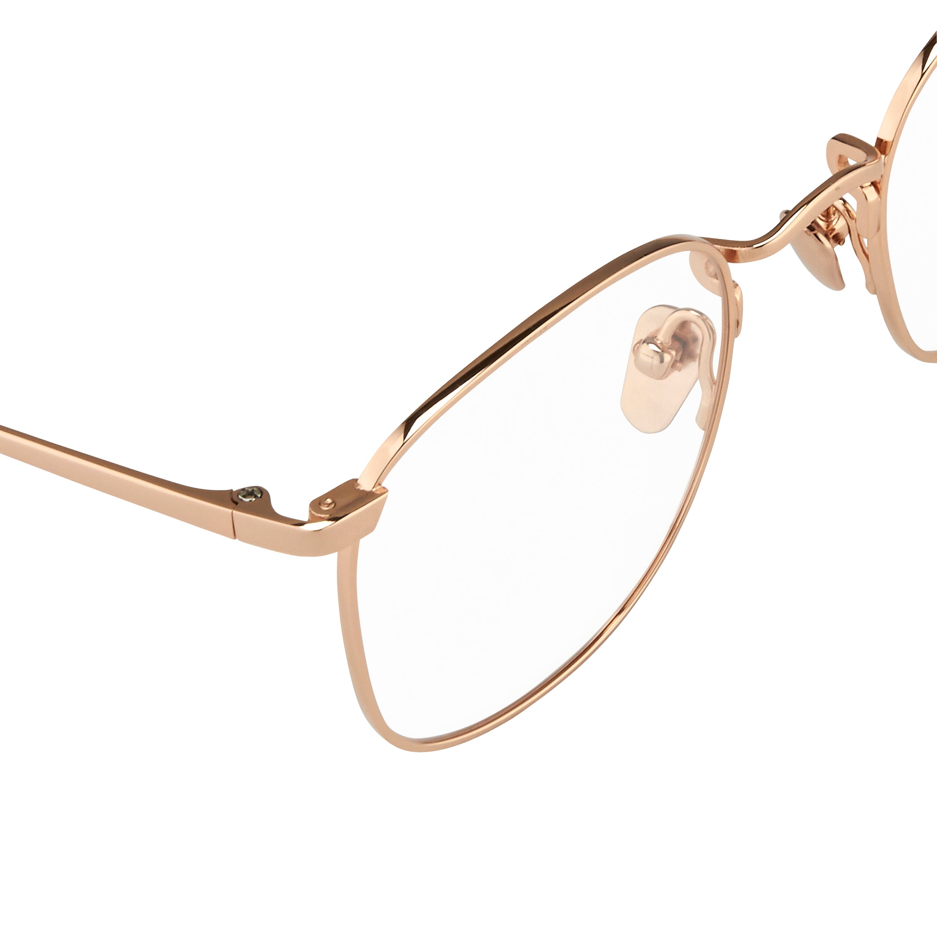THE SIMON | SQUARE OPTICAL FRAME IN ROSE GOLD (C8) - 4