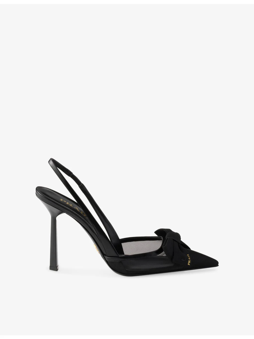 Mesh Slingback Pumps - 1