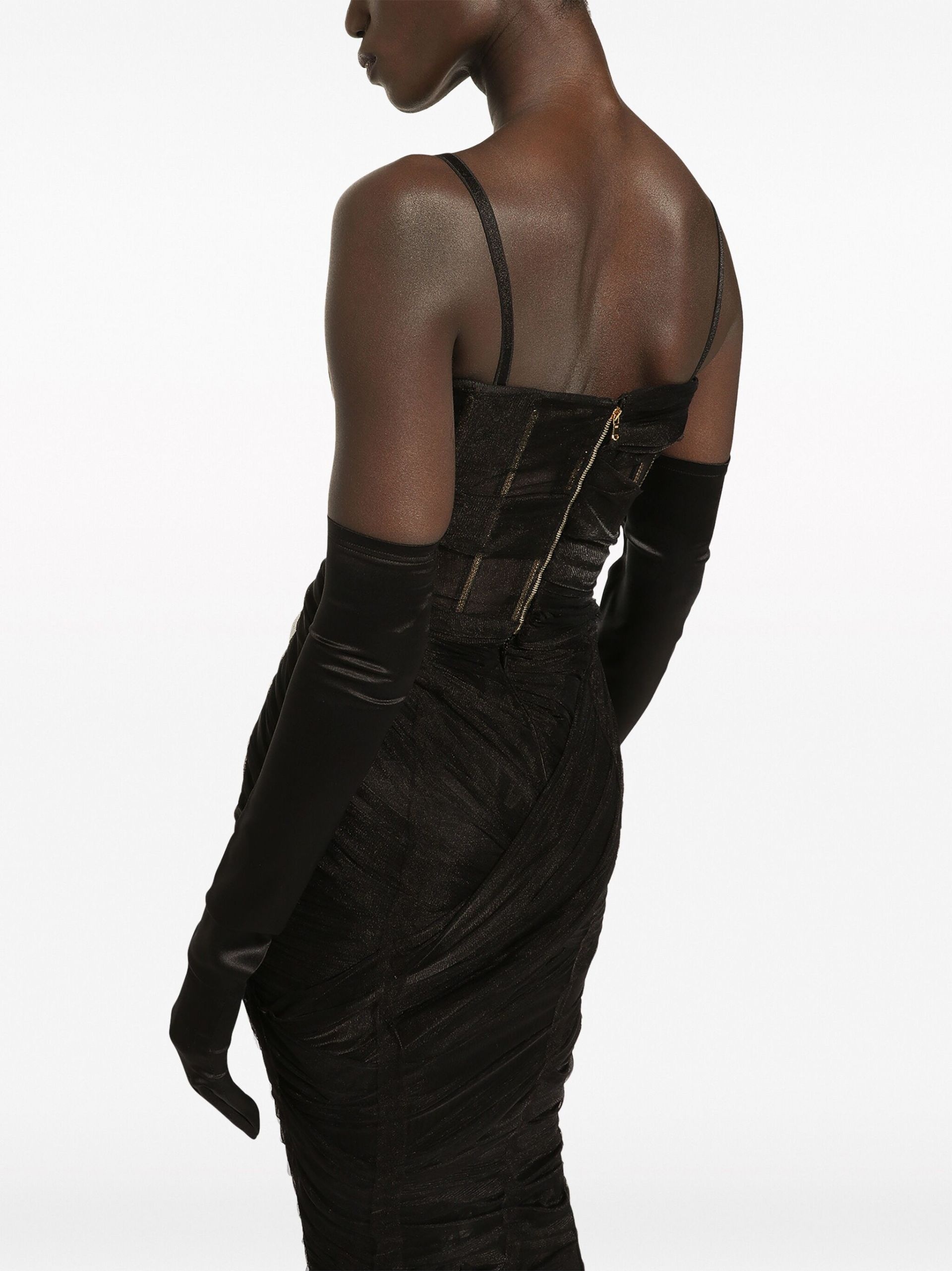 Black Tulle Corset Dress - 5