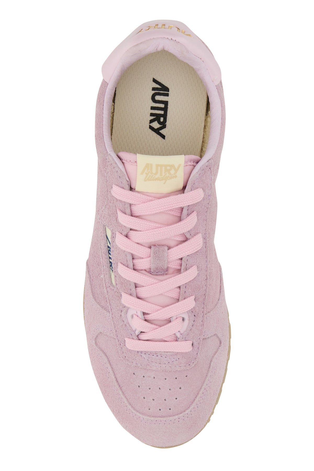 Pink suede Windspin sneakers - 4