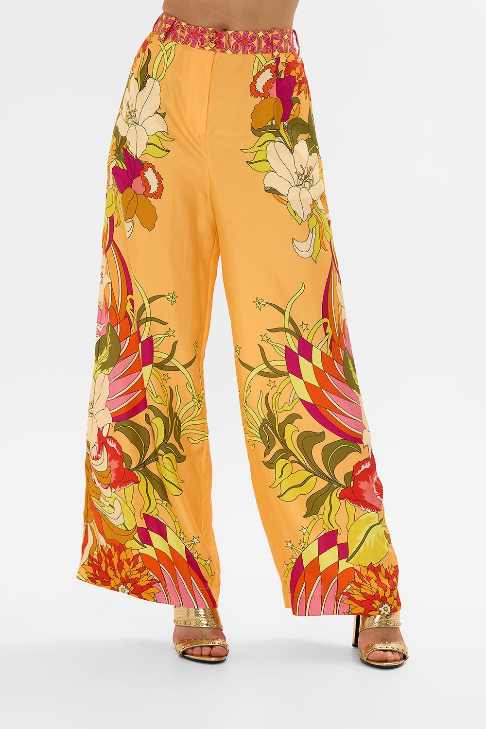 WIDE LEG WAISTED PANT - 5