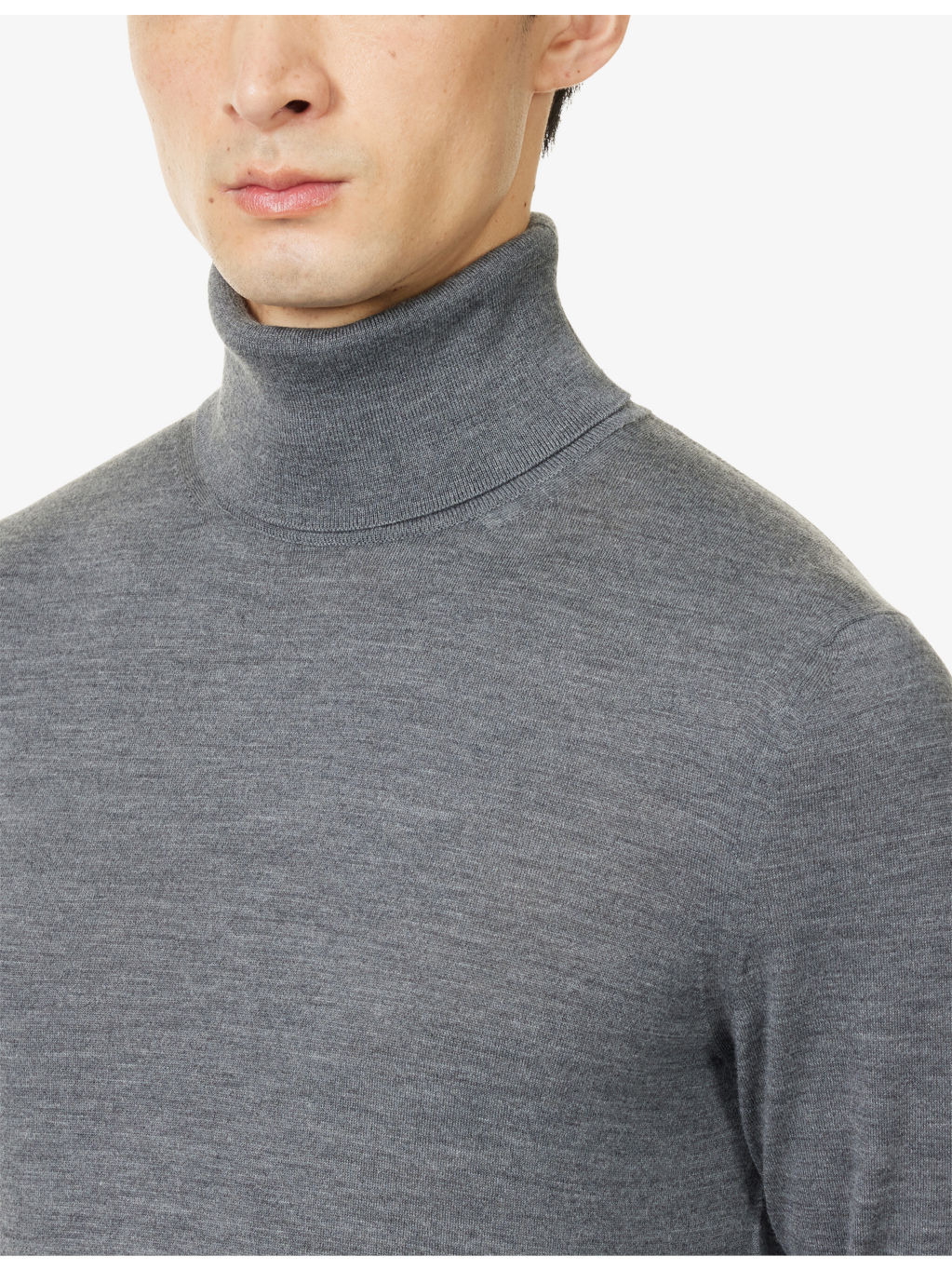 Turtleneck Regular-Fit Wool Jumper - 5