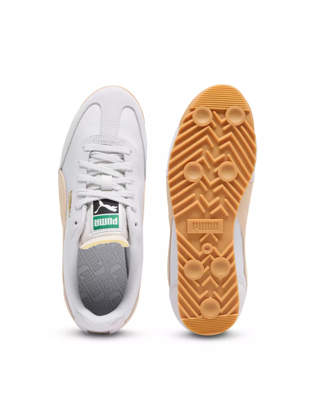 PUMA Arizona Nylon "Silver Mist/Canvas/PUMA Gold" Women's Shoe - 4