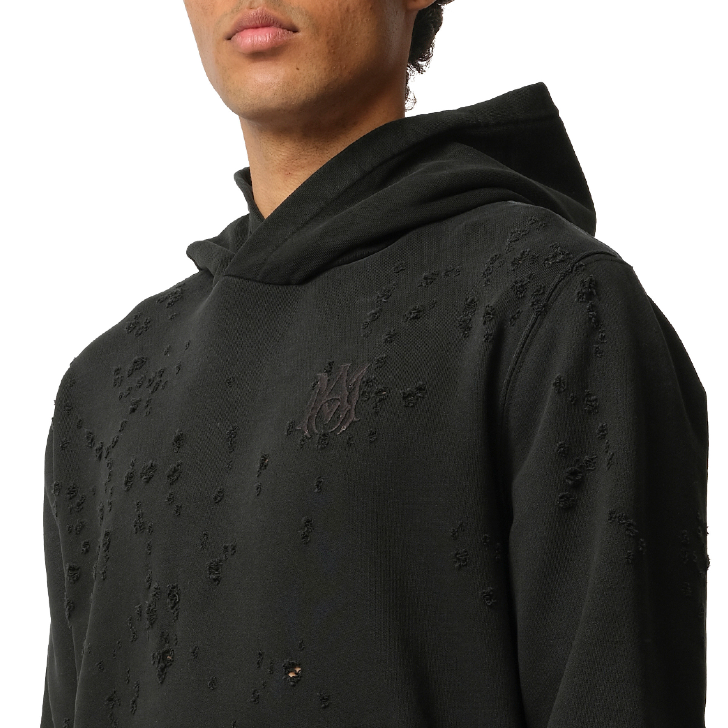 MA Shotgun Embroidered Hoodie in Black - 3