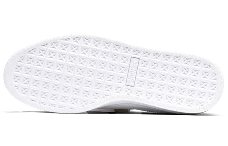 (WMNS) PUMA Basket Heart Patent 'White' 363073-02 - 5