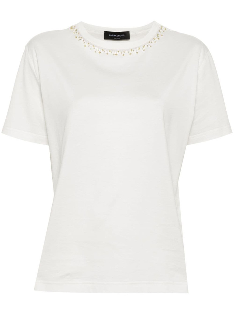 bead-embellished T-shirt 1