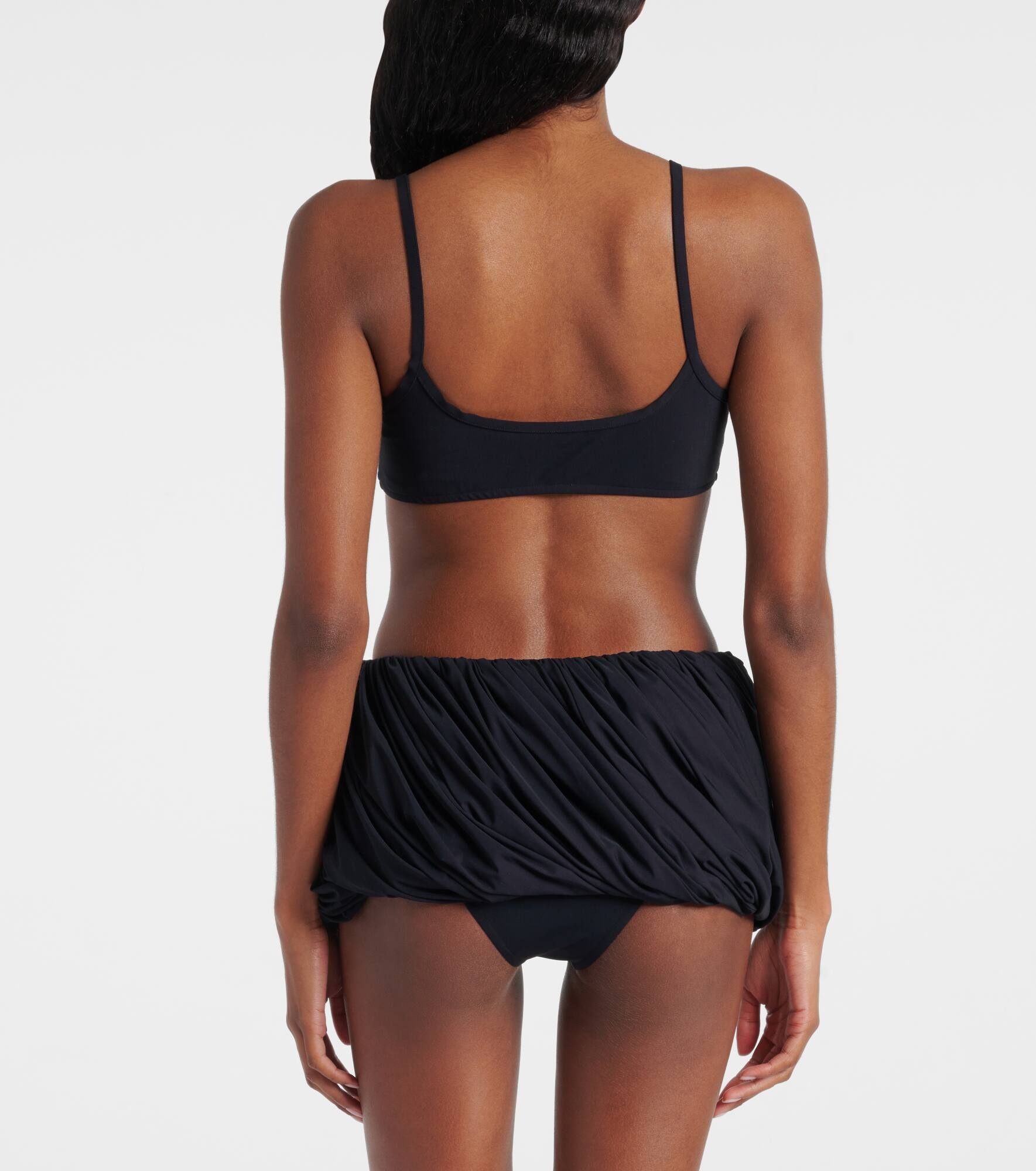Pleated low-rise bikini - 4