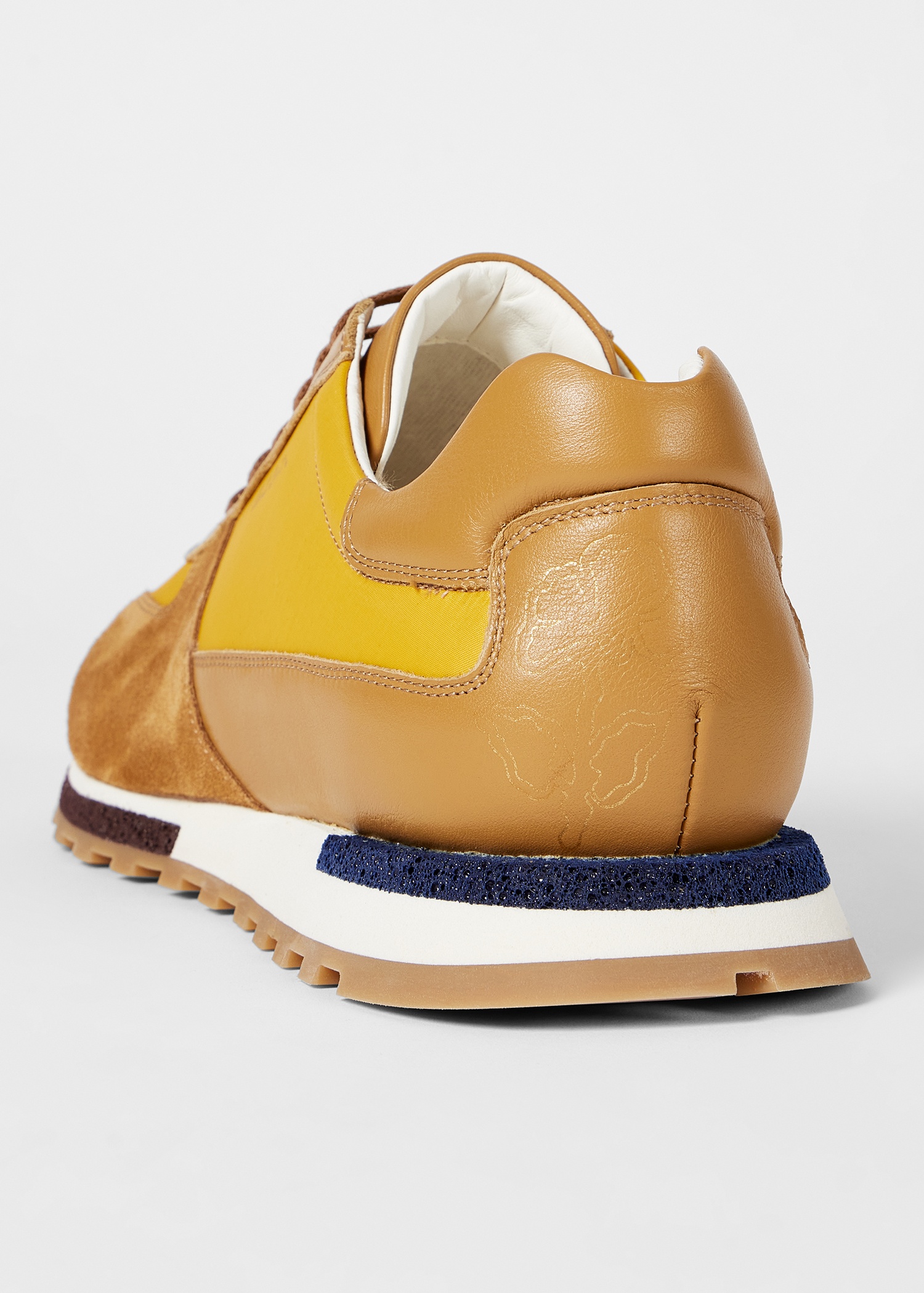 Tan and Yellow 'Velo' Trainers - 3