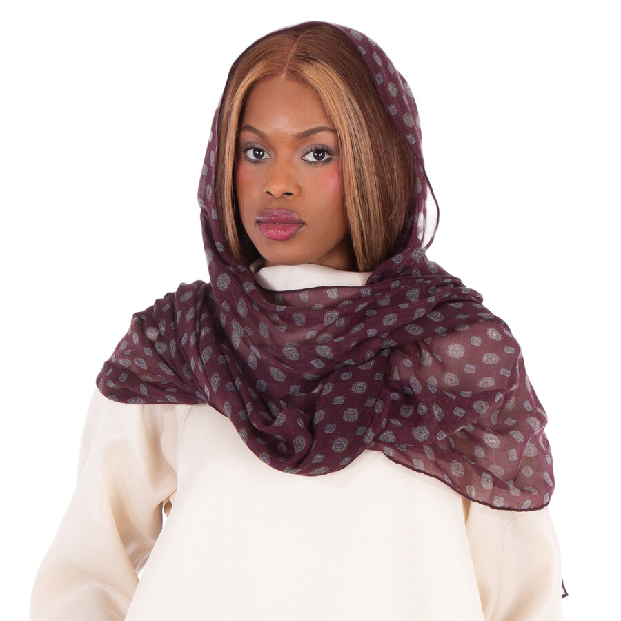 Celine Biscotto-Print Muslin Stole - 2