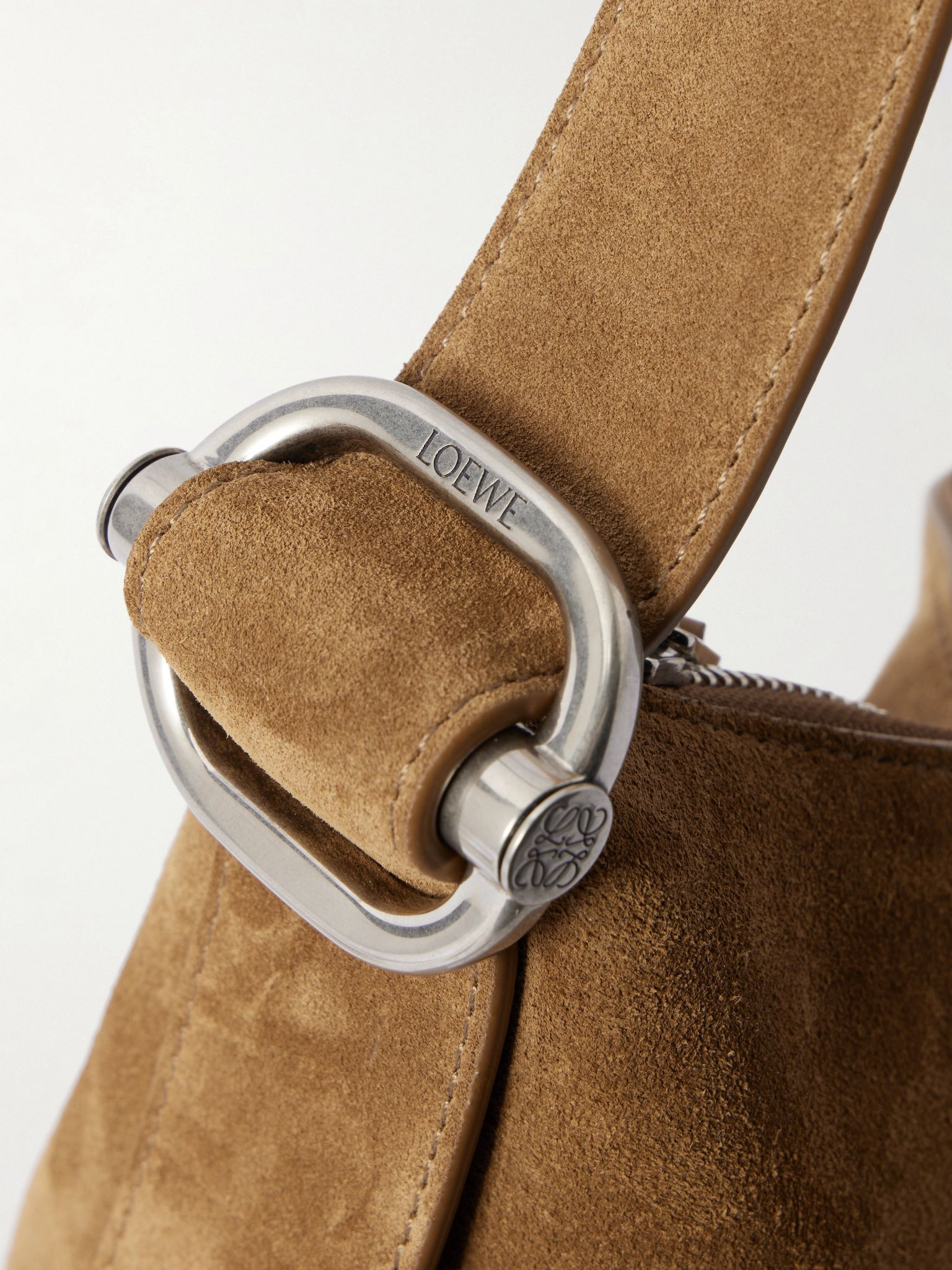 Loop Suede Tote Brown - 4