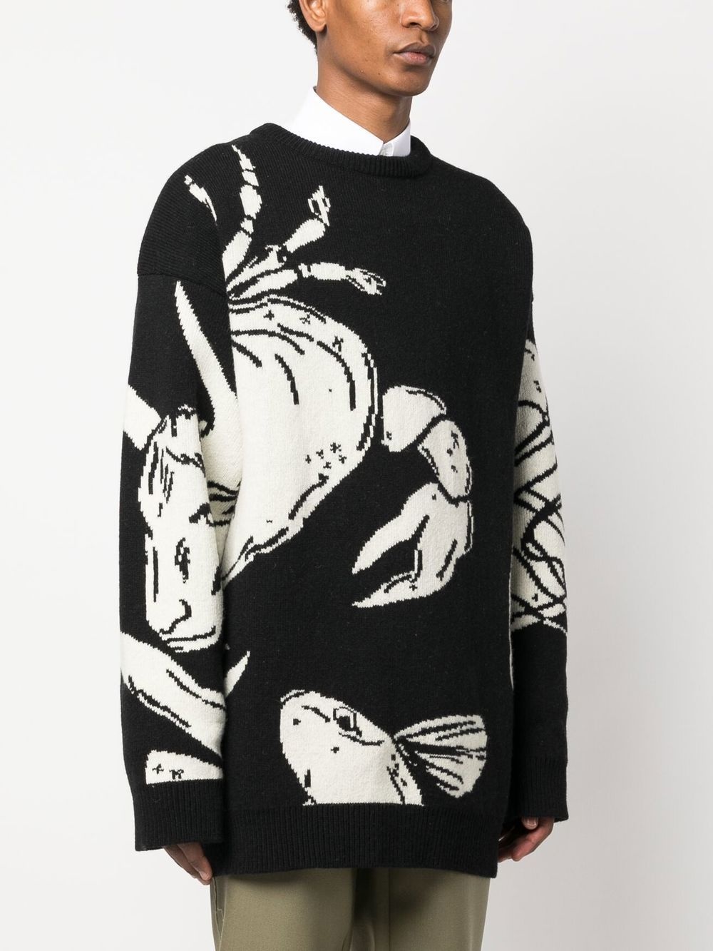 intarsia-knit jumper - 3
