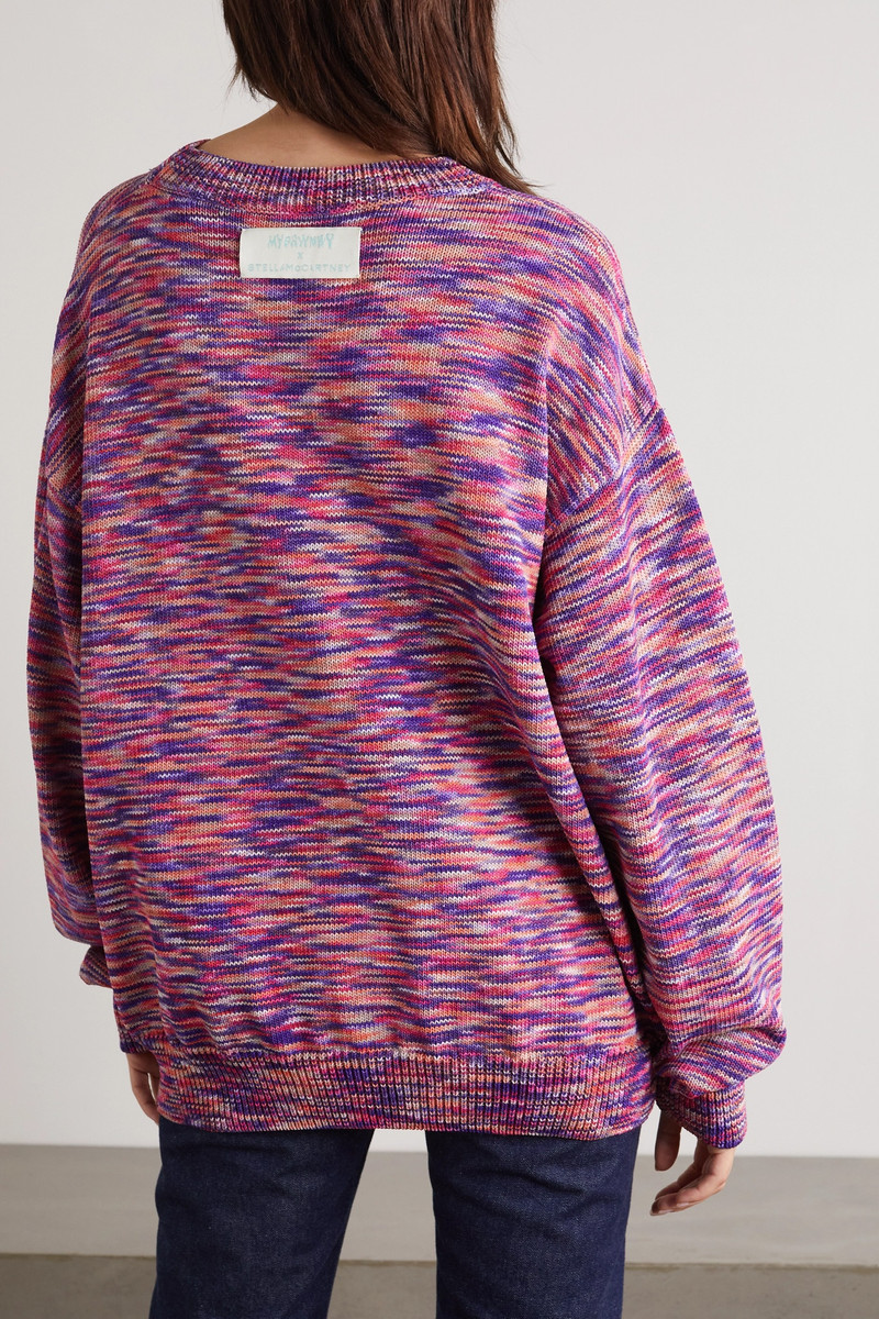 + Ed Curtis space-dyed intarsia-knit sweater 4