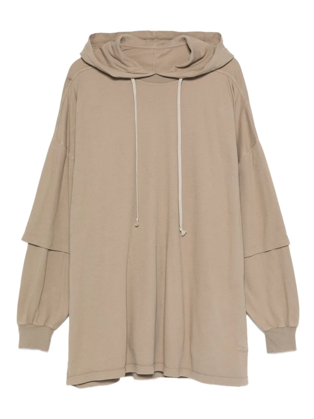 double-layered hooded sweater - 1