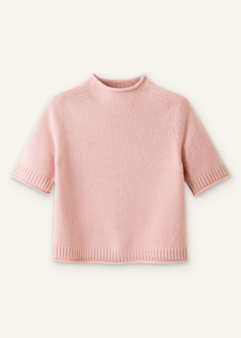 Roll Trim Knit Tee - 1