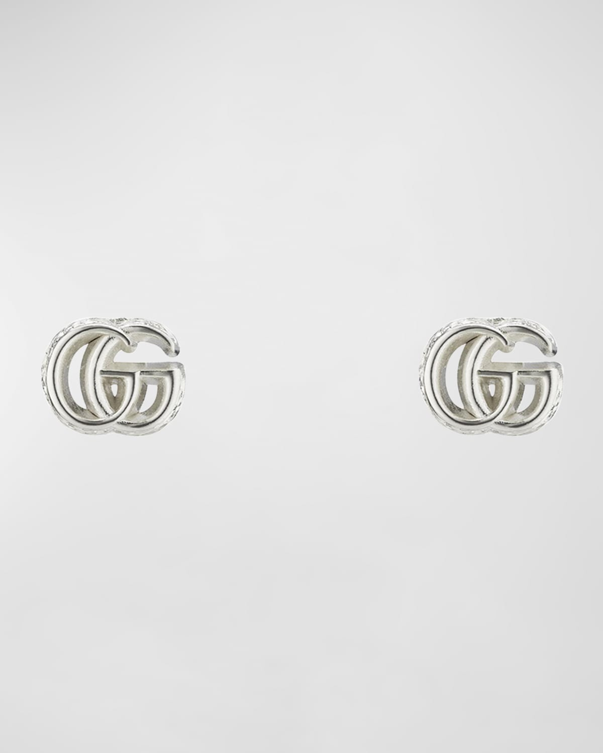 GG Marmont Sterling Silver Stud Earrings - 1