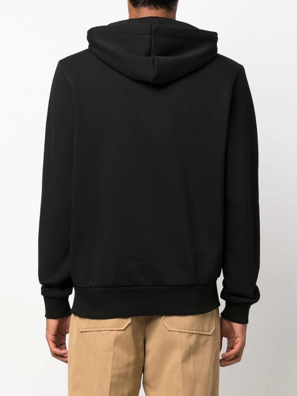 appliqué-logo zip-up hoodie - 4