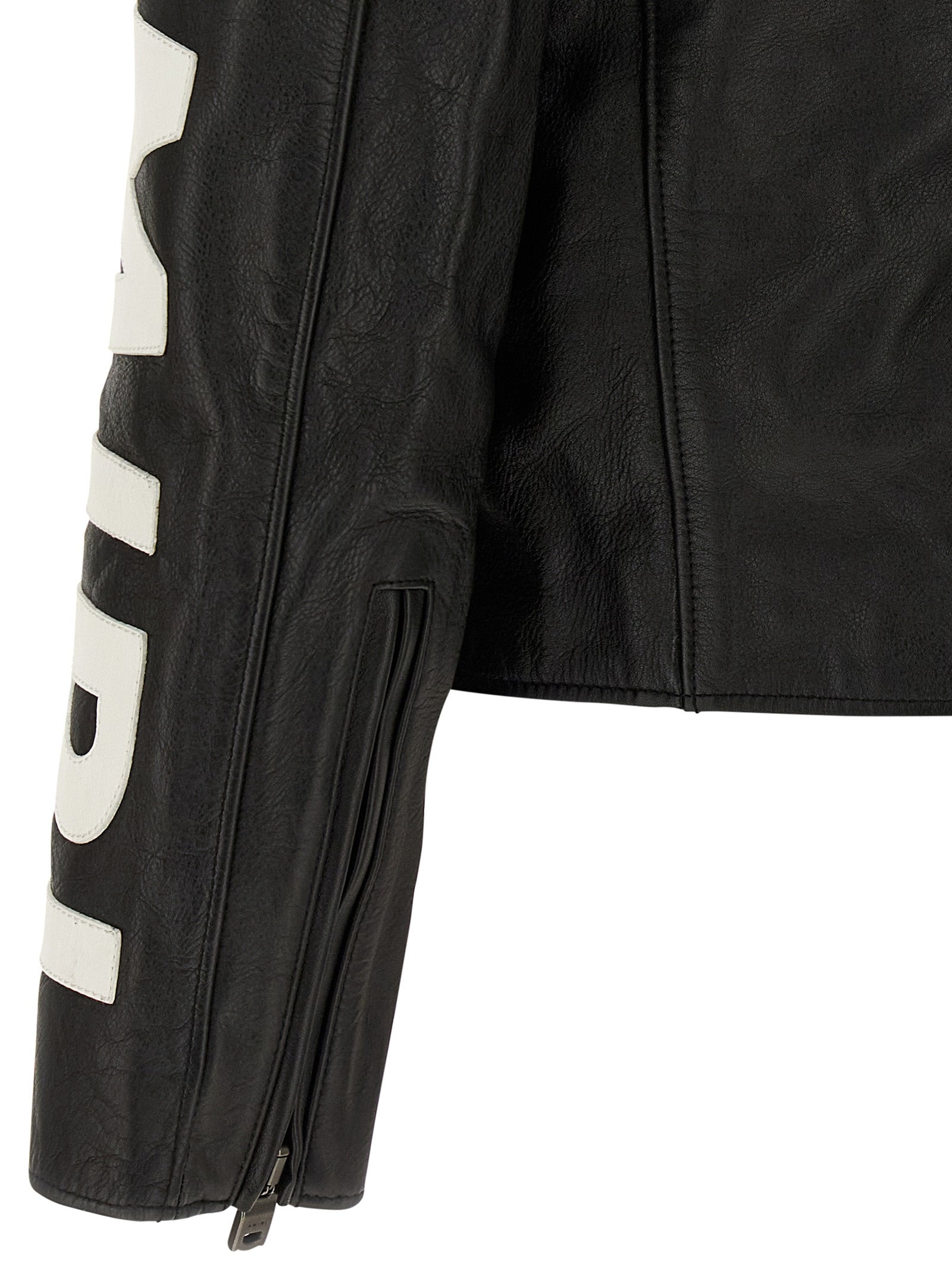 Amiri Patch Racer Puffer Jackets Black - 4