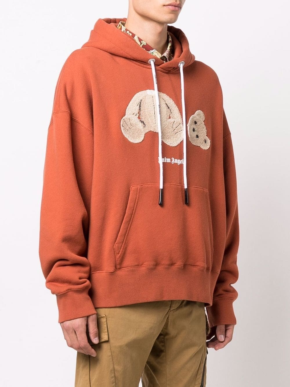 Bear-motif hoodie - 3