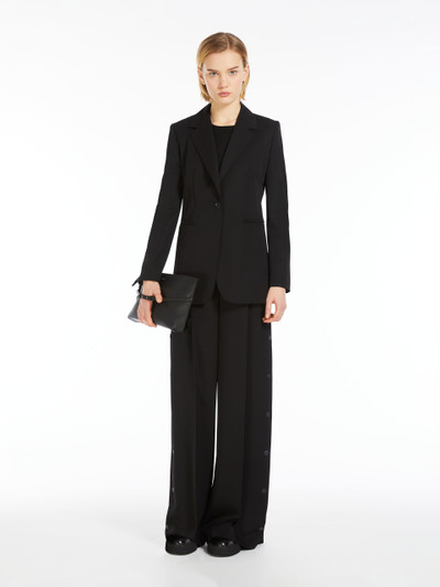 Max Mara SEGALE Wool and mohair wide-leg trousers outlook