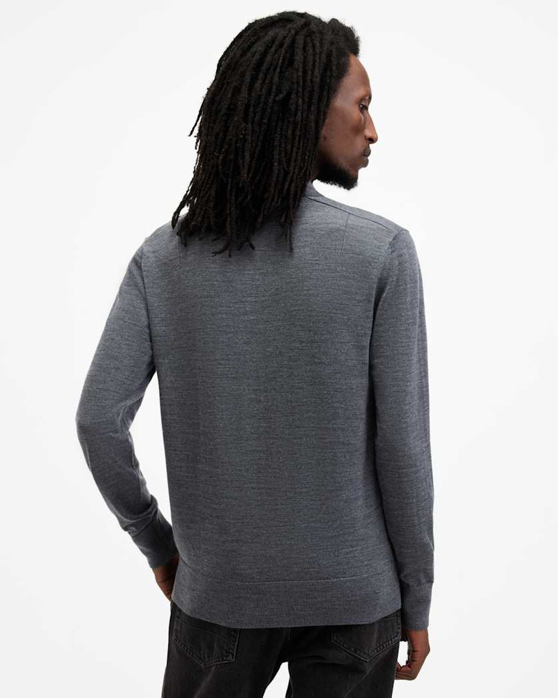 ALLSAINTS MODE MERINO LONG SLEEVE RAMSKULL POLO SHIRT outlook