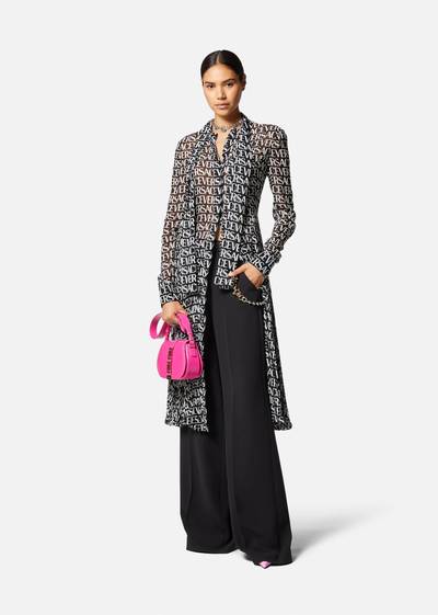VERSACE Versace Allover Midi Shirt Dress outlook