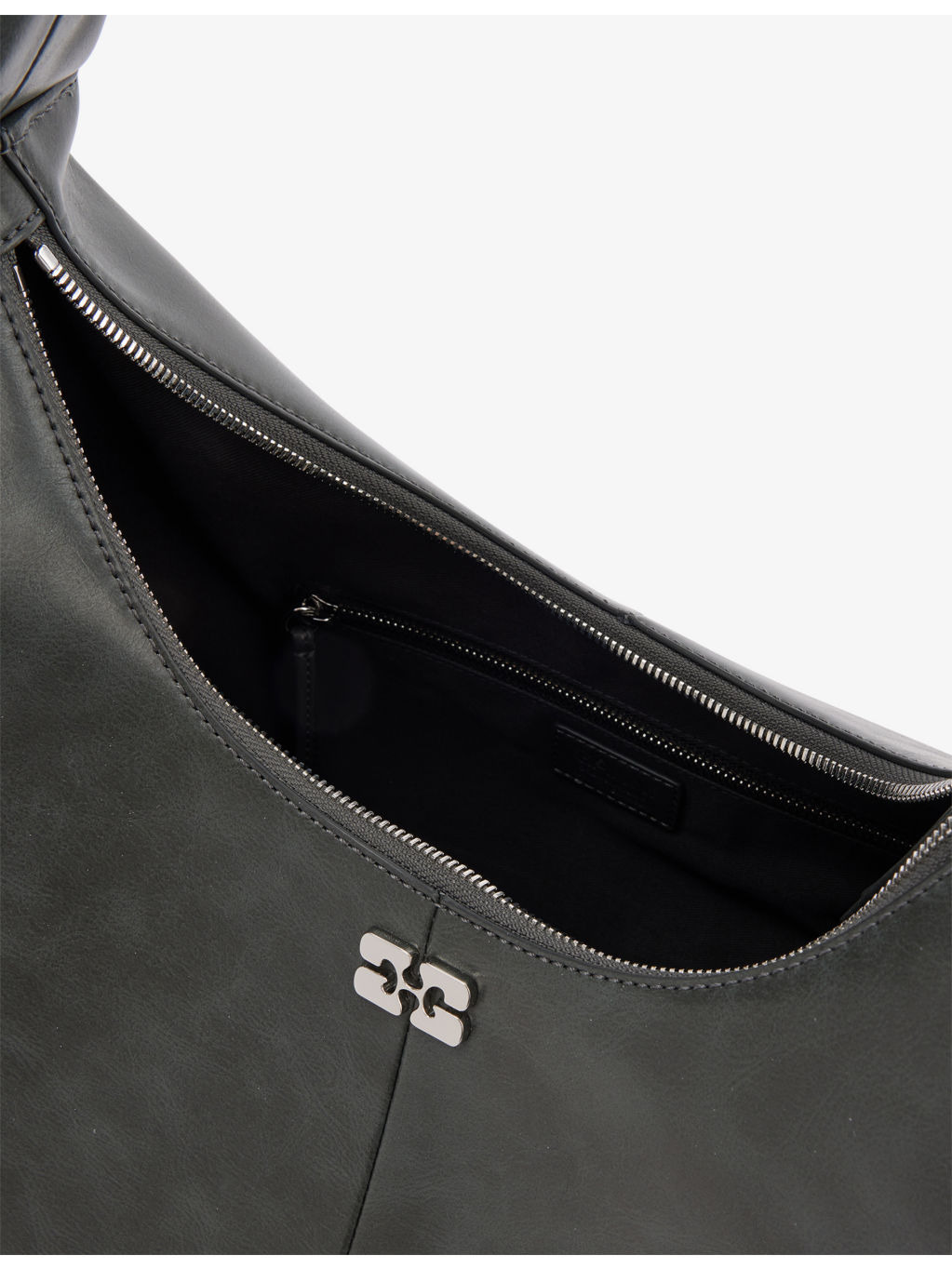 Bou Hobo Medium Leather-Blend Shoulder Bag - 5