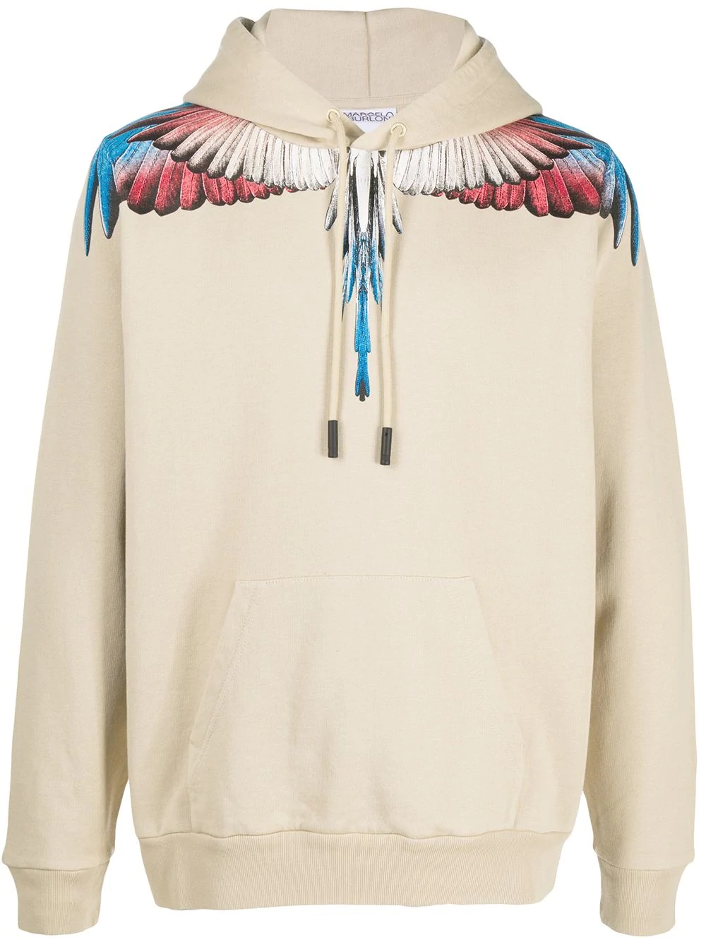 Wings-print hoodie - 1